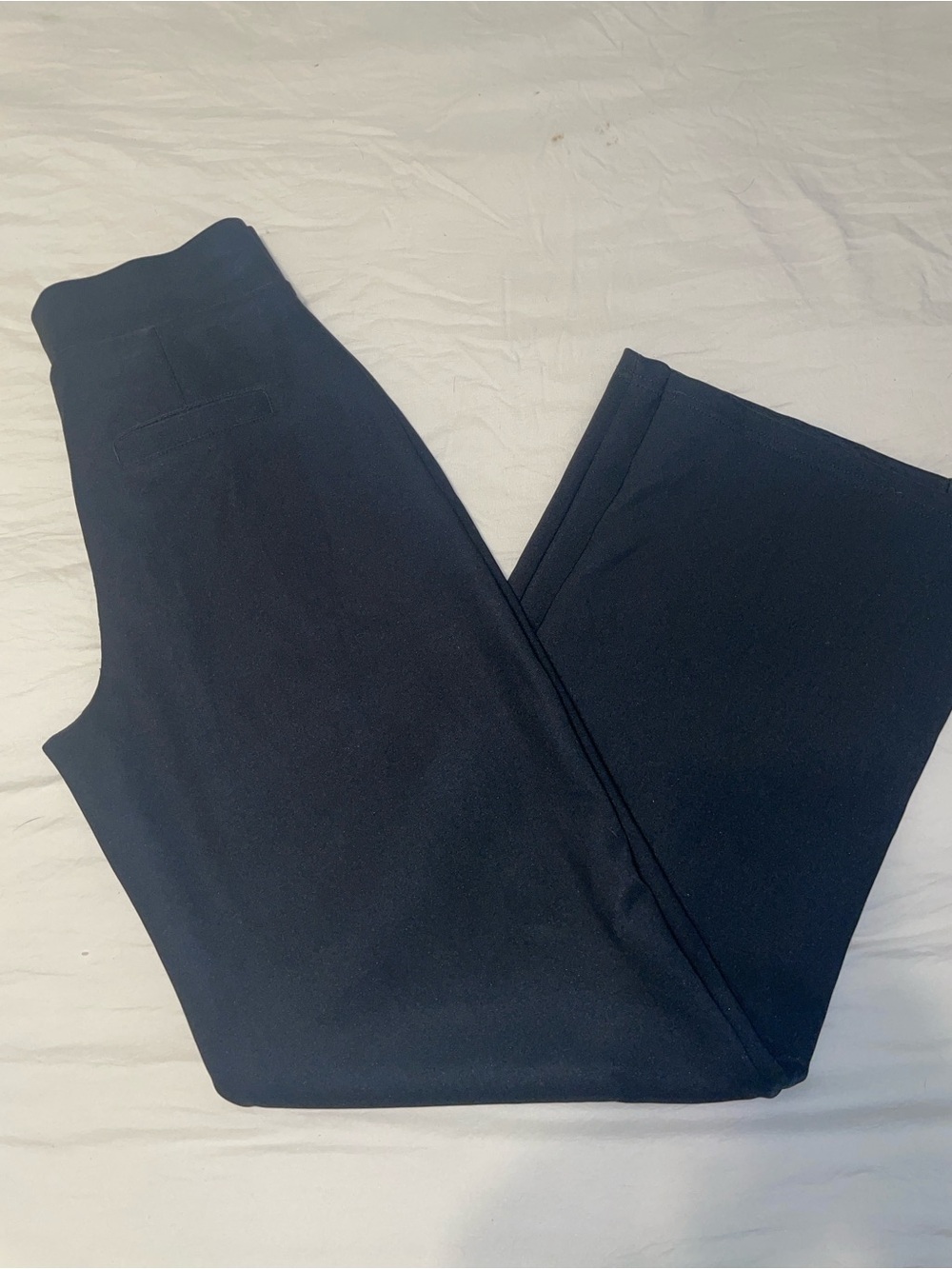 Classic Wide-Leg Ponte Pants in Navy